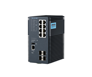 Advantech EKI-9312-P0ID42E - *Discontinued* -Industrial DIN-Rail Switch w/ 8 port PoE by Advantech