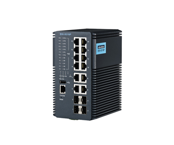 Advantech EKI-9316-P0ID42E - *Discontinued* -Industrial DIN-Rail Switch w/ 12 port PoE by Advantech