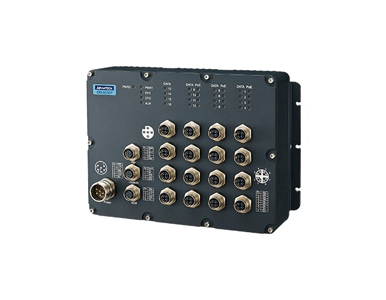 EKI-9516-P0IDL10E - Train Switch 16* M12 X 1G Port w/ 12* PoE Port L by Advantech/ B+B Smartworx