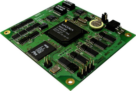 EM-1240-LX - RISC-based Ready-to-Run Embedded Core Module with 4 Serial Ports, Dual LAN, SD, uClinux OS by MOXA