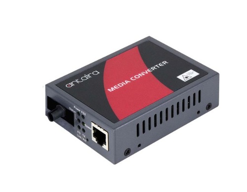 EMC-0201-ST-M - 10/100TX To 100FX Media Converter, Multi-Mode 2KM, ST Connector by ANTAIRA