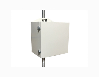 Tycon Systems ENC-ST-24X24X16 - *Discontinued* - Steel Outdoor Enclosure with secure locking door. 24x24x16, 2 shelves,1u rack m by TYCON SYSTEMS