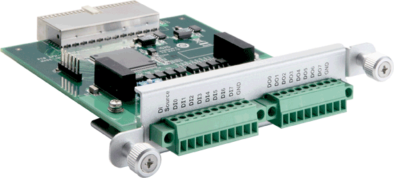 EPM-3438 - V2420 series expansion module, 8 DI, 8 DO with 3KV isolation, one 5 KHz Counter, -25 to 55 ? operating temperature by MOXA