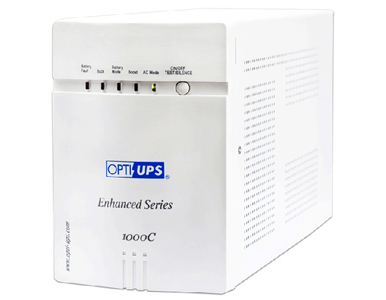 Opti-UPS ES1000C - 8-Outlet Line Interactive Uninterruptible Power Supply 700W 1000VA Enhanced Series by OPTI-UPS