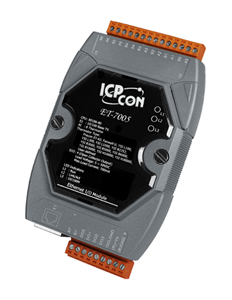 ET-7005 - 8 channel of Thermister Inputs and 4 points of Isolated Output Module by ICP DAS