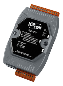 ICP DAS ET-7017 - 8 channel of Analog Input with high voltage protection with 4 isolated digital output by ICP DAS