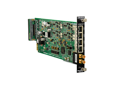 FOM-3842-L12 - 4 Channel Isolator for telephone (POTS) instrument side, fax, STU or STE, or dial-up modem interface. V.90, Multi by PATTON