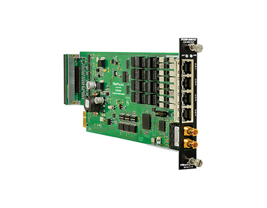 FOM-5600-T5B - Isolator Multiplexer for (4) ISDN BRI S/T interfaces (4 wire), Singlemode ST optics by PATTON