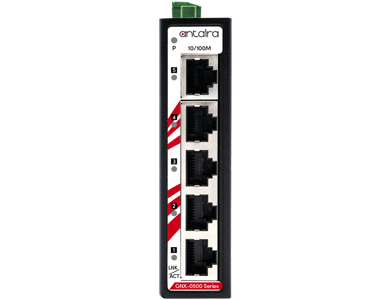 Antaira GNX-0500 - 5-Port 10/100Tx Industrial Unmanaged Ethernet Switch by ANTAIRA