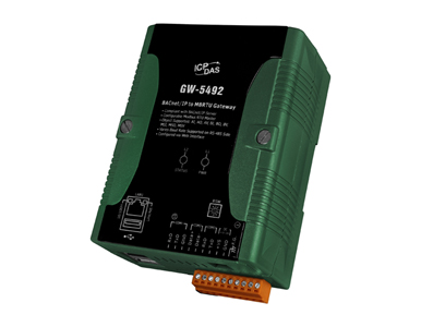ICP DAS GW-5492 - BACnet/IP Server to Modbus RTU Master Gateway by ICP DAS