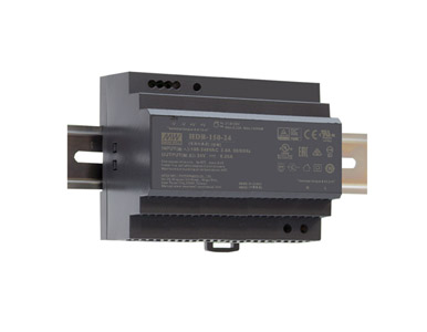Mean Well HDR-150-15 - AC-DC Ultra slim DIN rail power supply; Input range 85-264VAC; Output 15VDC at 9.5A by MEANWELL