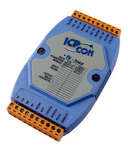 I-7060 - 4 Relay output and 4 digital input module by ICP DAS