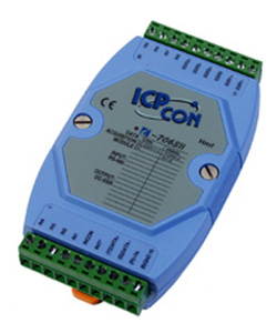 I-7063B - 8 Isolated digital input & 3 DC-SSR relay output module by ICP DAS