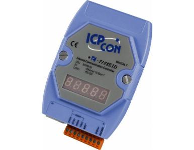 ICP DAS I-7188E1D - 1 Serial Port to Ethernet Converter / Intelligent Controller with 7 segment display, 40 Mhz CPU. by ICP DAS