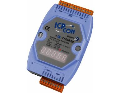 ICP DAS I-7188E5D - 5 Serial Ports to Ethernet Converter / Intelligent Controller with 7 segment display, 40 Mhz CPU. by ICP DAS