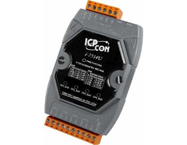 ICP DAS I-7514U - Isolated 4 Channels RS-485 Repeater/Hub/Splitter. Operating Temperatures, -25C ~ +75C by ICP DAS