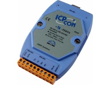 ICP DAS I-7520A - RS-232 to RS-422/RS-485 Converter.  Supports operating temperatures between -25 to 75C. by ICP DAS