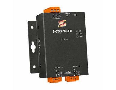 ICP DAS I-7532M-FD - Two Channel CAN Bus Bridge helps establish a connection between two CAN bus Systems in a network. by ICP DAS