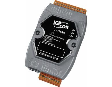 ICP DAS I-7540D - CAN Ethernet Gateway enables CAN networks to integrate with the Internet / Ethernet. by ICP DAS