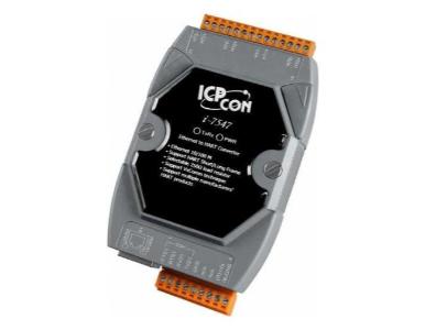 ICP DAS I-7547 - Ethernet To HART Converter.  Supports operating temperatures from -25C ~ +75C.  Allow users to access HART  dev by ICP DAS