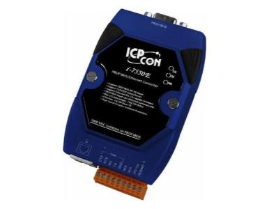 ICP DAS I-7550E - PROFIBUS to 10/100 Ethernet Converter.   Configurable over a Web Page and allows a PROFIBUS Master Device to a by ICP DAS