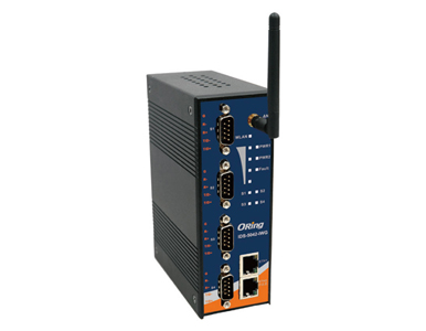 IDS-5042-WG - Rugged 4x RS232/422/485 to 2x 10/100TX (RJ-45) or 1x802.11b/g (WLAN client) Device Server by ORing Industrial Networking