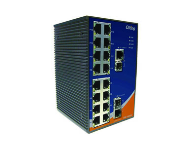 IES-1162GC - Rugged 16x 10/100TX (RJ-45) + 2x 100/1000 Combo (SFP/RJ-45) by ORing Industrial Networking