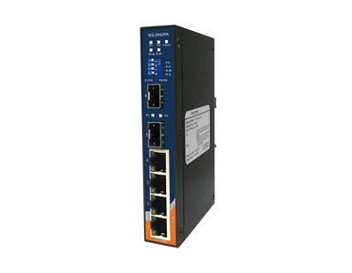 IES-2042PA  - Slim Type 4x 10/100TX (RJ-45) + 2 x 100FX (SFP)  with DIP switch by ORing Industrial Networking