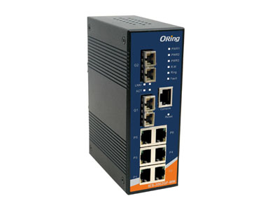 IES-3062GF-MM-SC  - Rugged 6x 10/100TX (RJ-45) + 2x 1000SX (Multi-Mode / SC) by ORing Industrial Networking