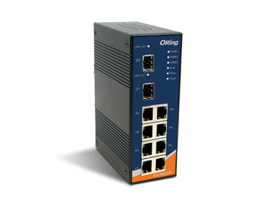 IES-3082GP - Rugged 8x 10/100TX (RJ-45) + 2x 100/1000 (SFP) by ORing Industrial Networking