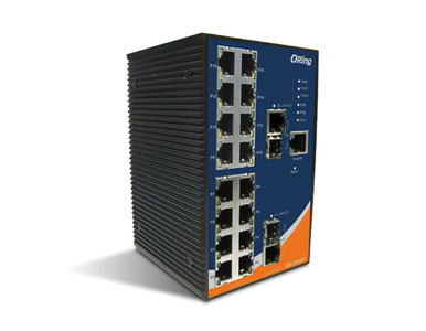 IES-3162GC - Rugged 16x 10/100TX (RJ-45) + 2x 100/1000 Combo (SFP/RJ-45) by ORing Industrial Networking