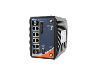 ORing IGMG-P83244GC+-D4G -  Industrial 4G LTE Cellular M2M IoT Gateway with 4x10/100/1000Base-T(X) and 4xGigabit SFP combo ports by ORing Industrial Networking