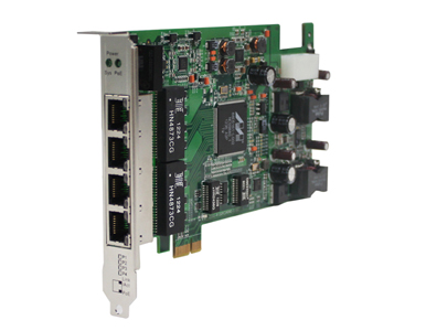 IGPCS-E140 - UPCIe bus 4x 10/100/1000TX (RJ-45) Ethernet Switch Card with PoE (802.3AT standard) by ORing Industrial Networking