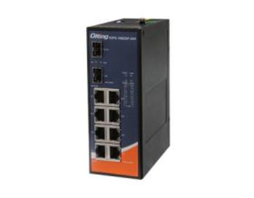 IGPS-1082GP-24V - Industrial 10-port unmanaged Gigabit PoE Ethernet switch with 8x10/100/1000Base-T(X) P.S.E. and 2x100/1000Base by ORing Industrial Networking