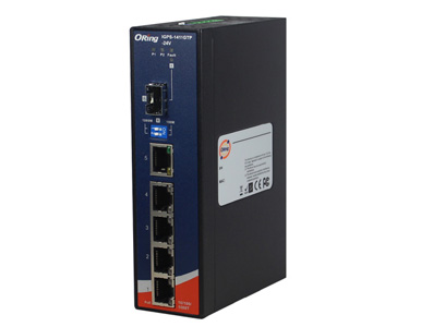 IGPS-1411GTP-24V - Slim Type 4 x 10/100/1000TX (RJ-45) PoE+, + 1 x 10/100/1000 RJ-45 and 1 x 1000Base-X SFP slot by ORing Industrial Networking