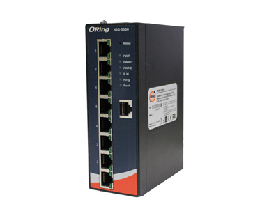 IGS-9080 - Rugged 8x 10/100/1000TX (RJ-45) by ORing Industrial Networking