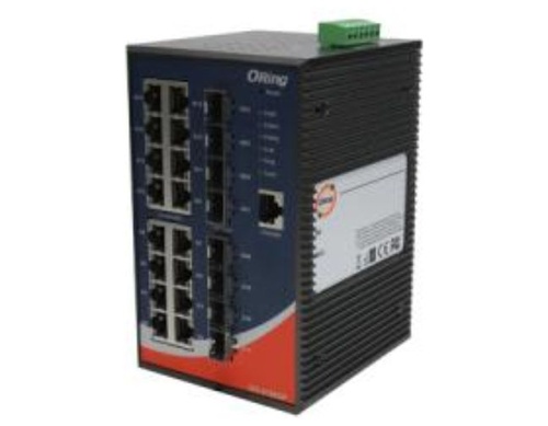 IGS-9168GP-PN - Industrial 24-port managed Gigabit Ethernet switch with 16x10/100/1000Base-T(X) ports and 8x100/1000Base-X, SFP by ORing Industrial Networking