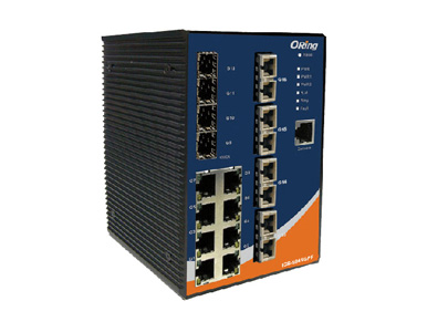 IGS-9844GPFX-MM-SC - Rugged 8x 10/100/1000TX (RJ-45) + 4x 100/1000(SFP) + 4 x 100FX (Multi Mode) SC by ORing Industrial Networking