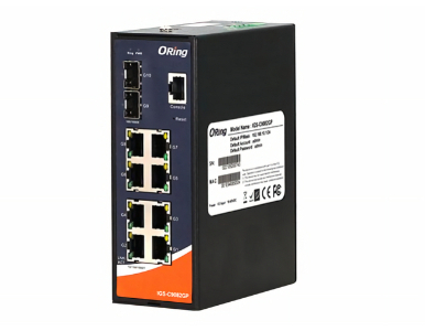 ORing IGS-C9082GP - 10-port managed switch; 8GE + 2 1G/2.5G SFP socket by ORing Industrial Networking