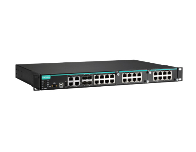 Moxa IKS-6728A-4GTXSFP-48-48-T - Modular managed Ethernet switch with 8 10/100BaseT(X) ports, 4 10/100/1000BaseT(X) or 100/1000B by MOXA