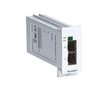 IM-2GSFP - Interface Module with 2 SFP (mini-GBIC) ports for 1000BaseSX/LX/LHX/ZX modules, LC connector by MOXA