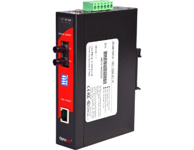 Antaira IMC-100A-ST-M-T - *Discontinued* - 10/100TX To 100FX Harden Media Converter, Multi-Mode 2Km, ST Connector, -40~80 Degree by ANTAIRA