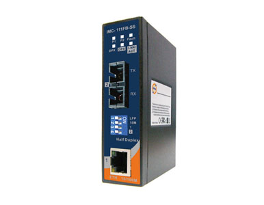 IMC-111FB-SS-SC  - Mini Type 1x 10/100TX (RJ-45) to 1x 100FX (SM SC) with Link Fault Passthrough Media Convertor by ORing Industrial Networking