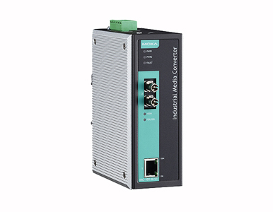 Moxa IMC-21-M-ST - Entry-level Industrial Media Converter, multi mode, ST, -10 to 60  Degree C by MOXA