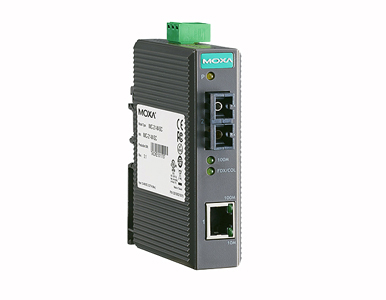 IMC-21-S-SC - Entry-level Industrial Media Converter, single mode, SC, -10 to 60  Degree C by MOXA