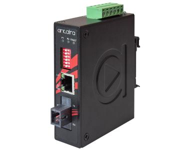 Antaira IMC-C100-WB-M-T - Compact 10/100TX To 100FX Industrial Media Converter, Single Strand Multi-Mode 2KM, SC ConnectorTx:155 by ANTAIRA