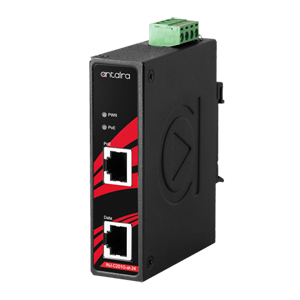 Antaira INJ-C201G-at-24 - Industrial Gigabit PoE+ Injector – 1*10/100/1000BASE-T with PoE-PSE (30W/Port) + 1*10/100/1000BASE-T by ANTAIRA