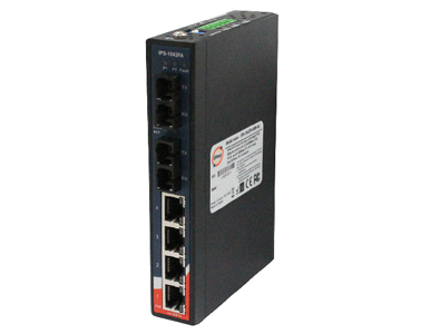 IPS-1042-FA-SS-SC  - Slim Type 4x 10/100TX (RJ-45) PoE+ (30Watts) with 2-port 100FX Single mode fiber SC by ORing Industrial Networking