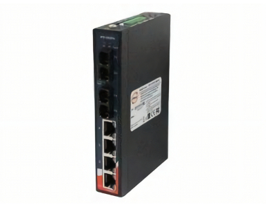 ORing IPS-1042FA-SS-SC - 4FE PoE + 2 SC Single-mode Unmanaged Ethernet Switch, IEEE 802.3af/at, 24VDC by ORing Industrial Networking
