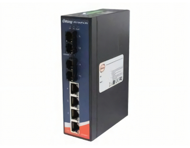 ORing IPS-1042FX-SS-SC-24V - 4FE PoE + 2 SC Single-mode Unmanaged Ethernet Switch, IEEE 802.3af/at, 24VDC by ORing Industrial Networking